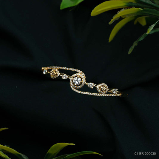 Nova Gold Plated AD Swirl Kada