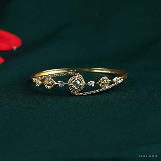 Nova Gold Plated AD Swirl Kada